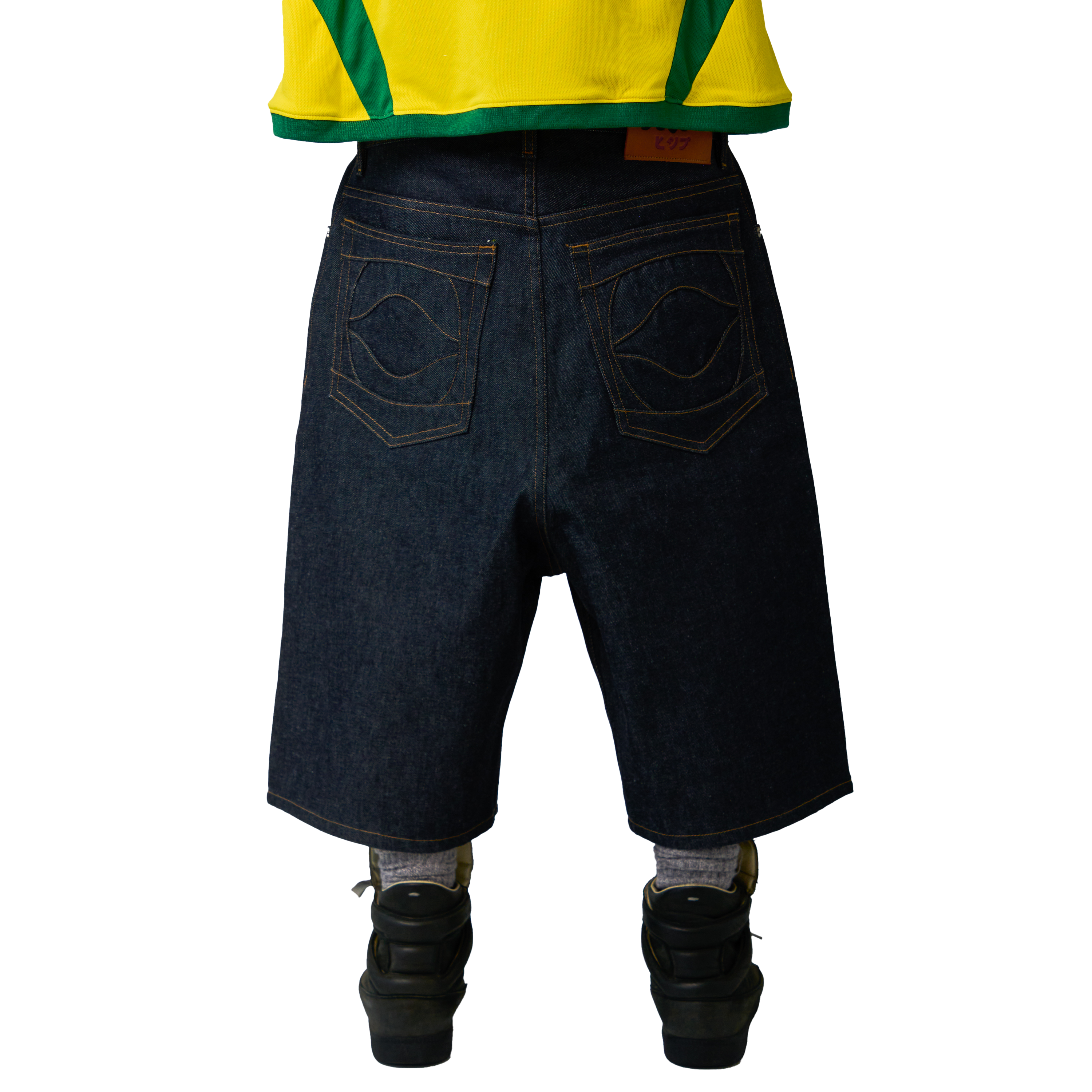 RAW INDIGO DENIM SHORTS