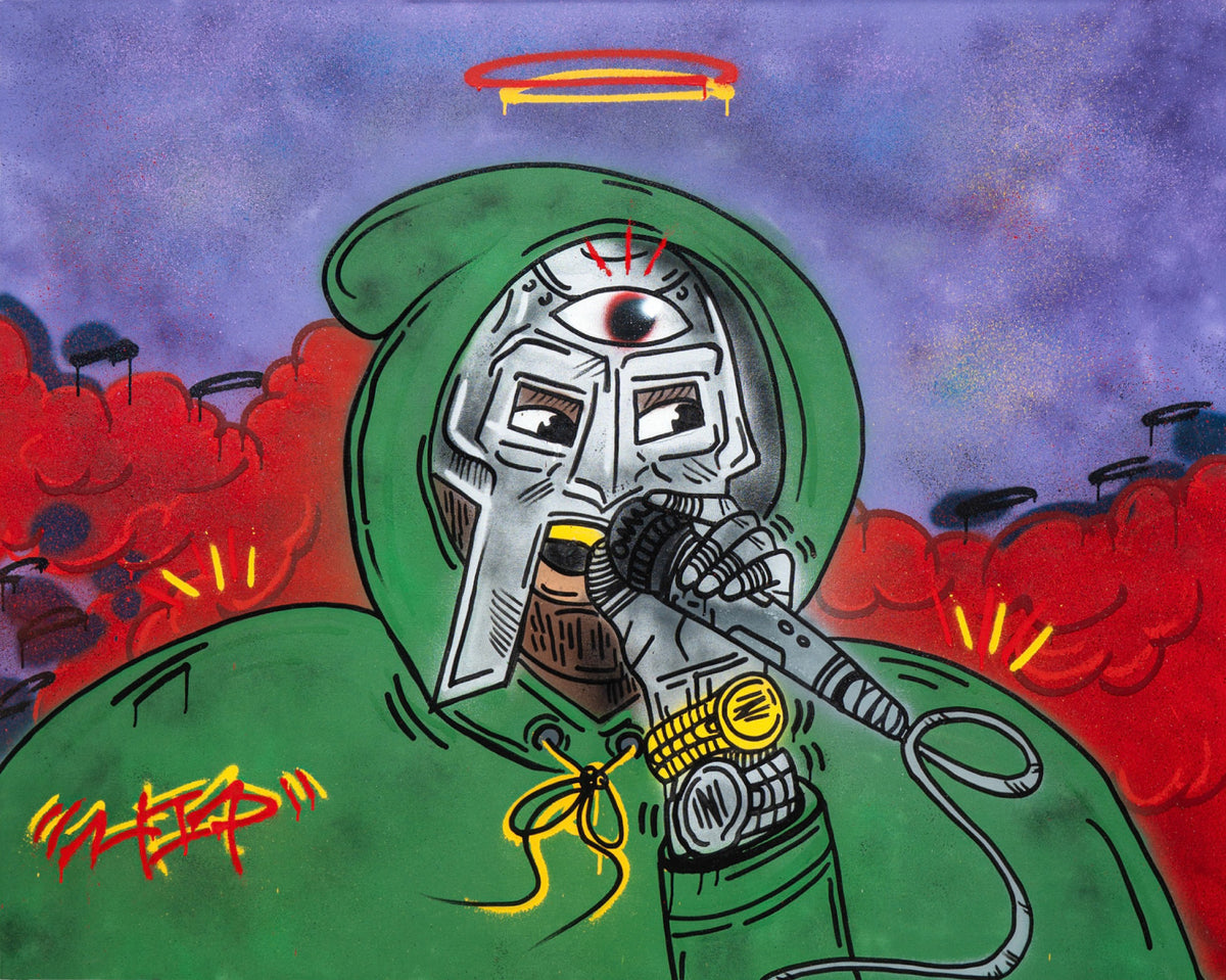 "DOOOOOM" PAINTING HIPBOY ORIGINAL ART