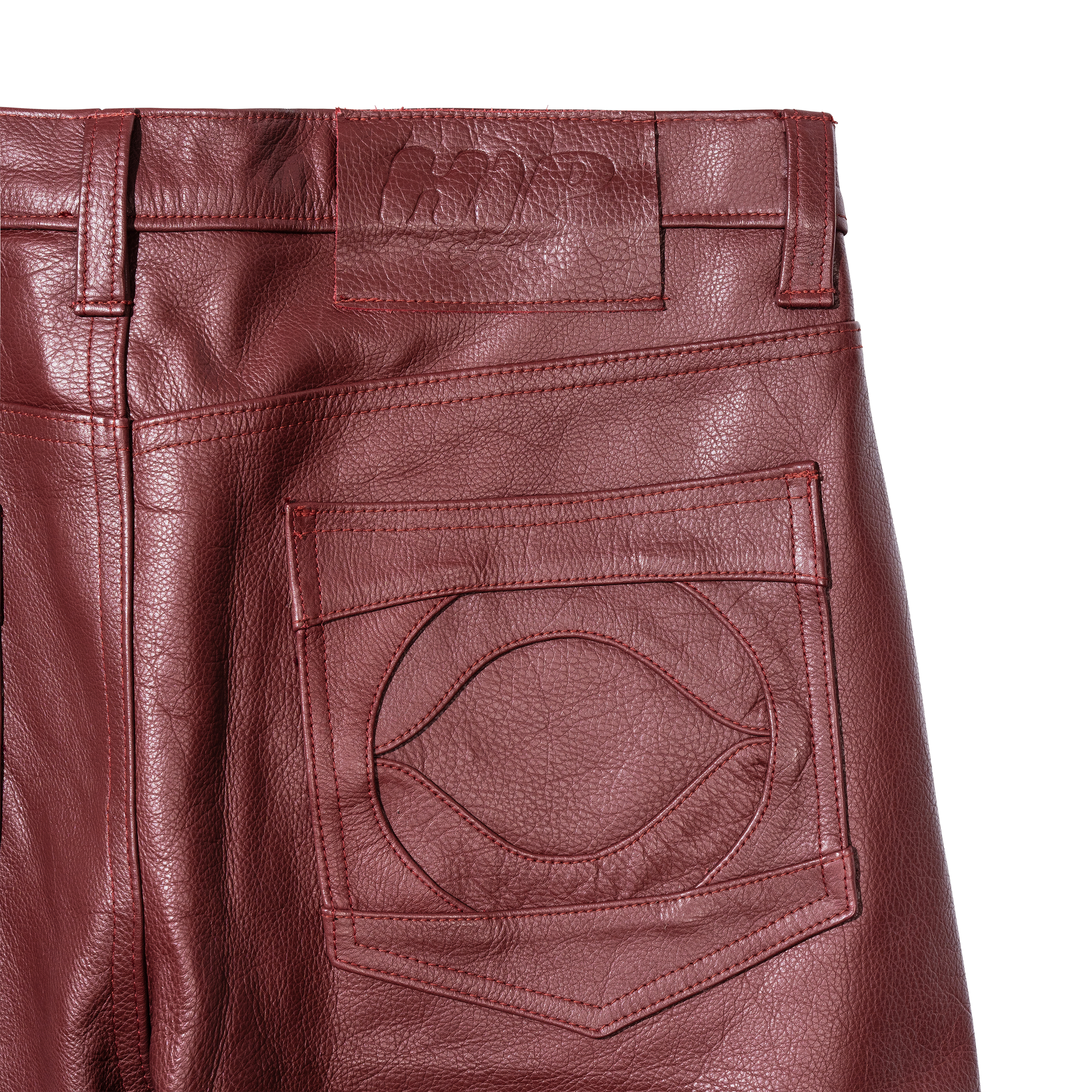 DD STRAIGHT LEG LEATHER PANTS