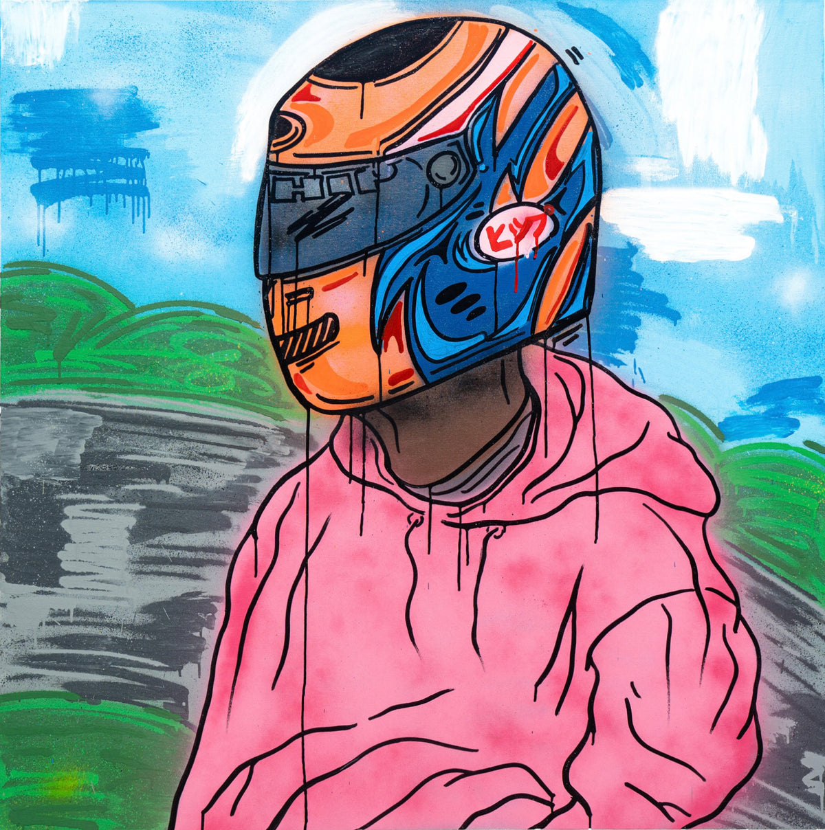 "FRANK" PAINTING HIPBOY ORIGINAL ART