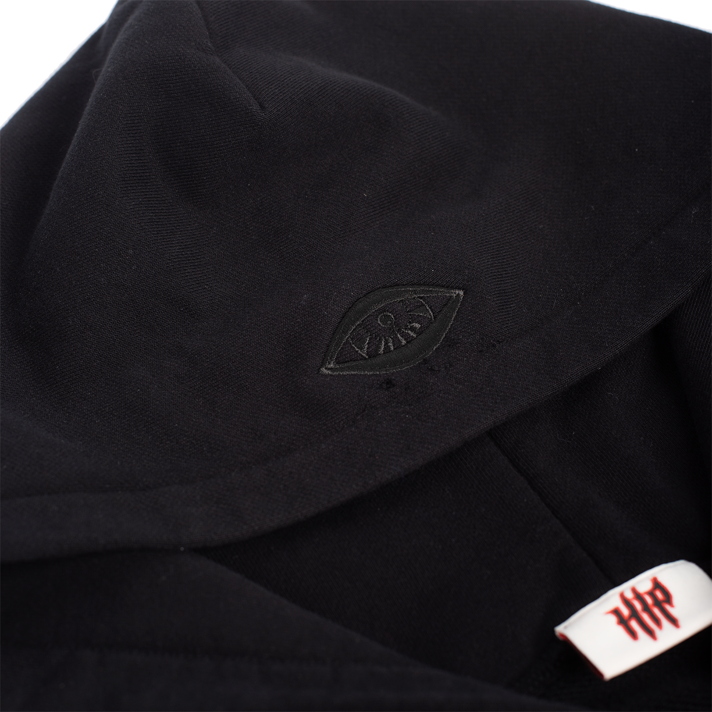 GRUNGE CORE ZIP HOODIE BLACK/RED