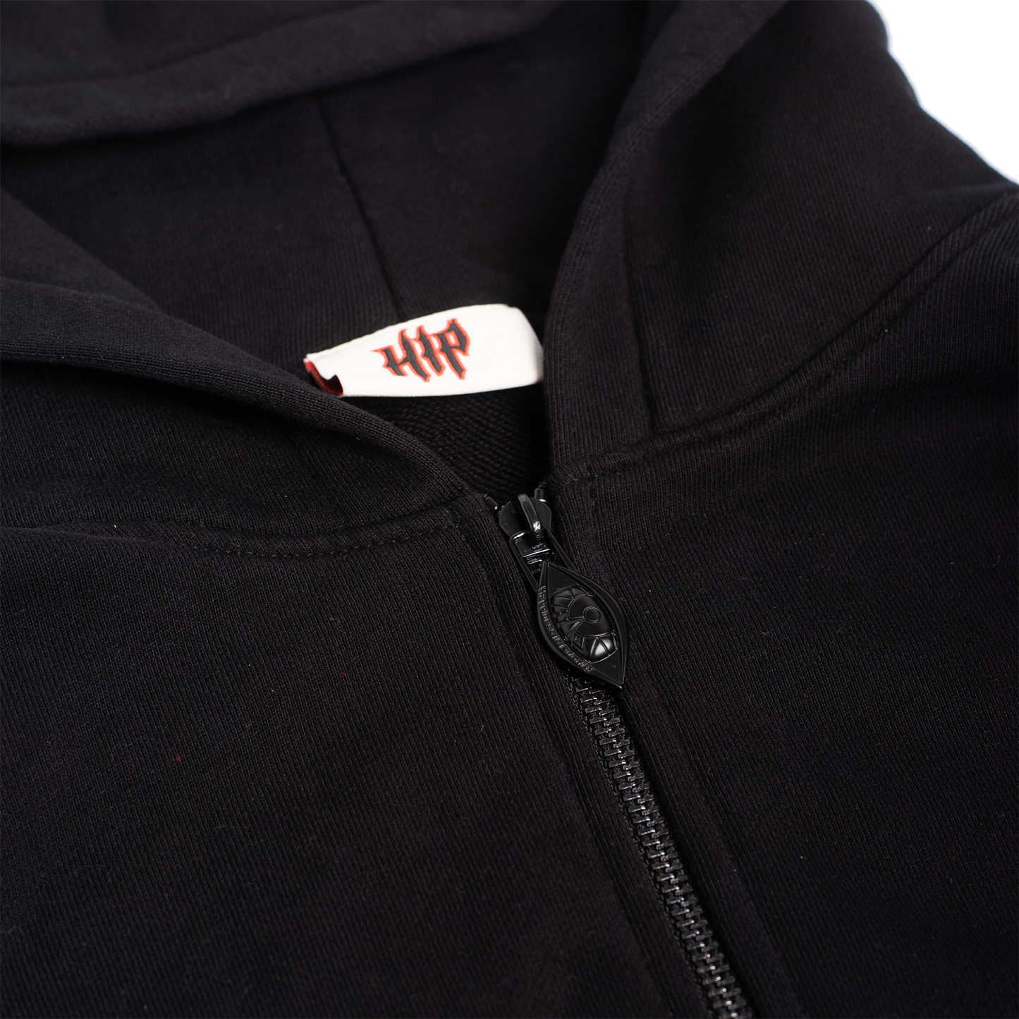 GRUNGE FLAME ZIP HOODIE - NOIR