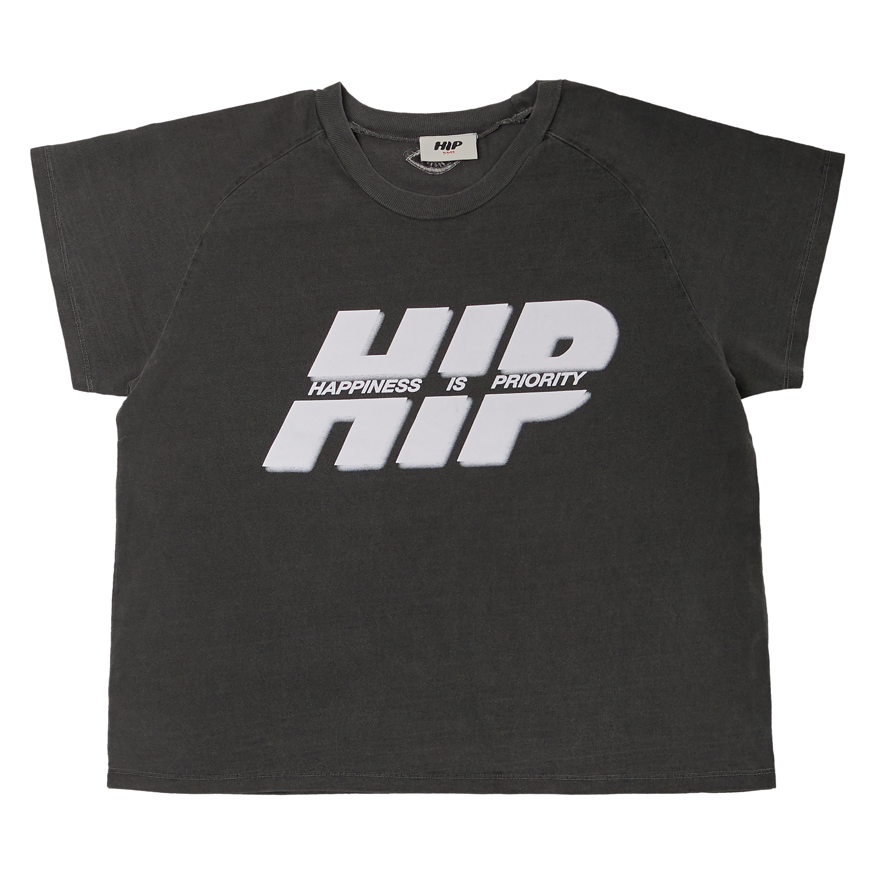 HAPPINESS IS PRIORITY CROP T-SHIRT