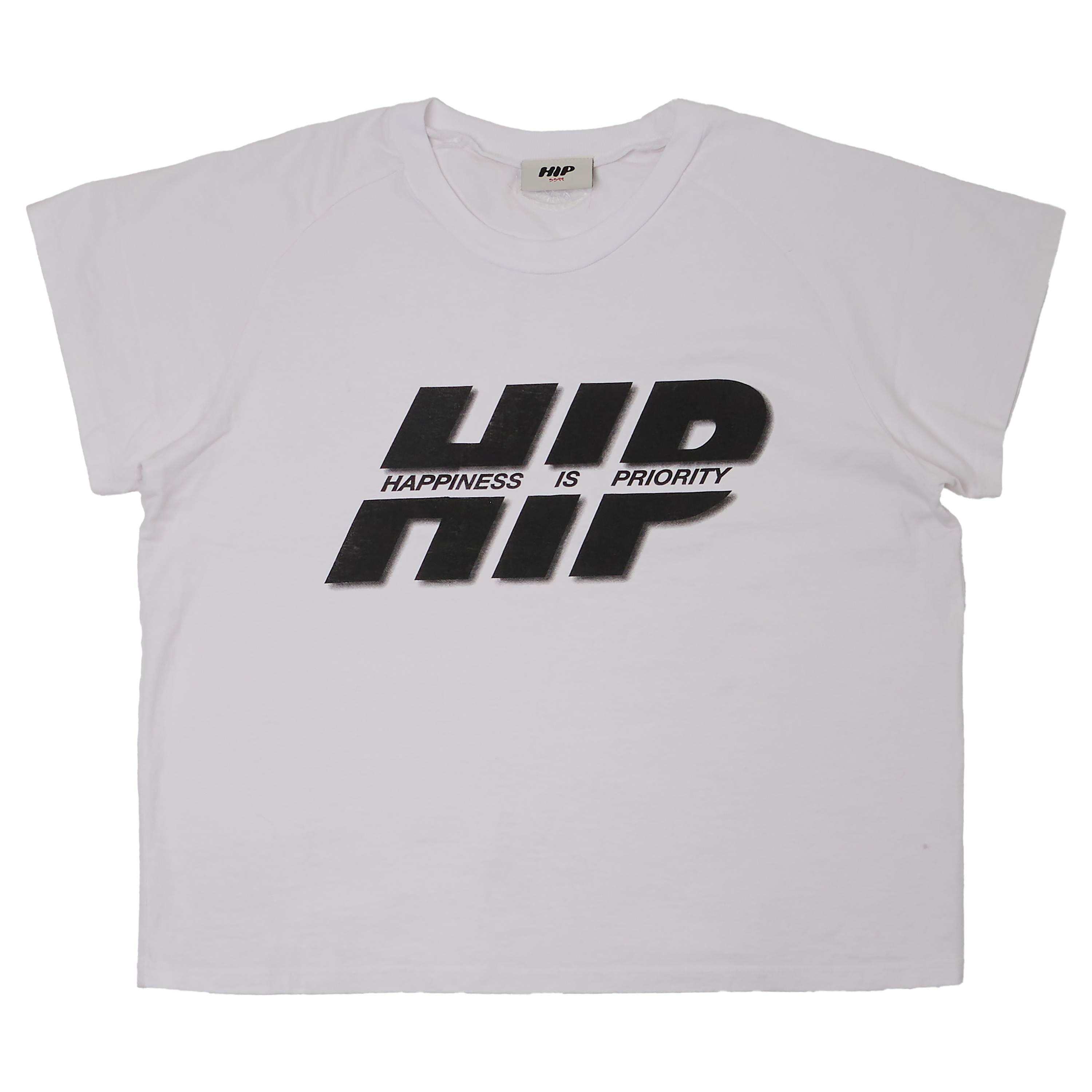 HAPPINESS IS PRIORITY CROP T-SHIRT