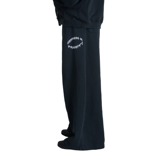 EYE SLOGAN SWEATS - VINTAGE BLACK
