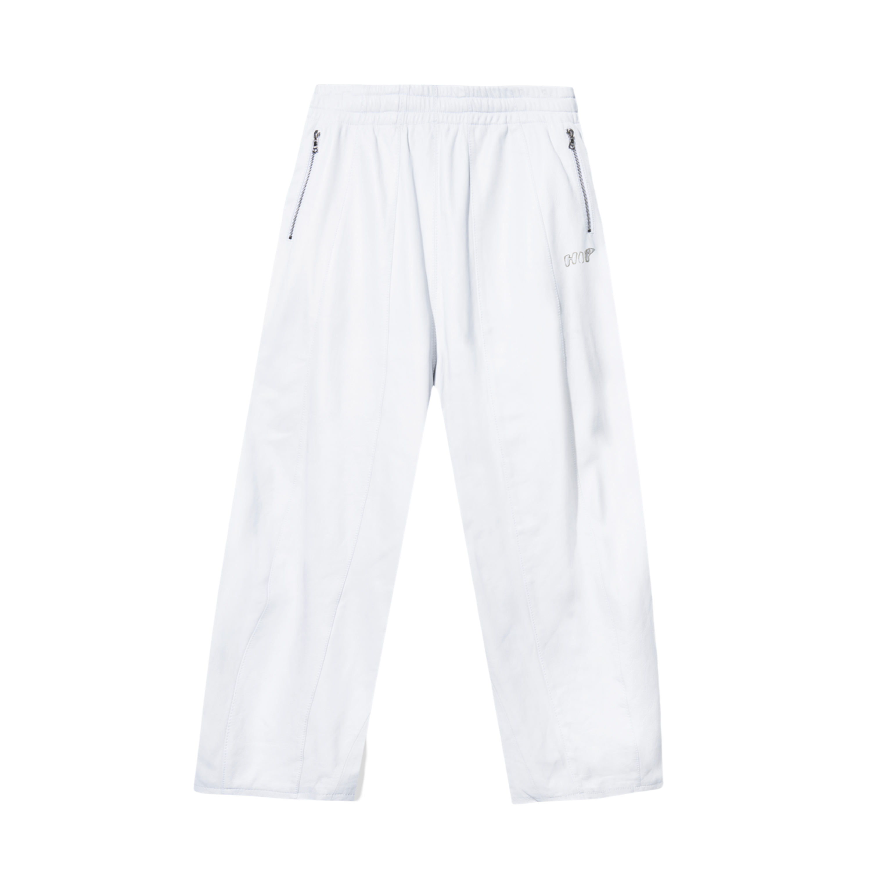 GLACE LEATHER TRACK PANTS