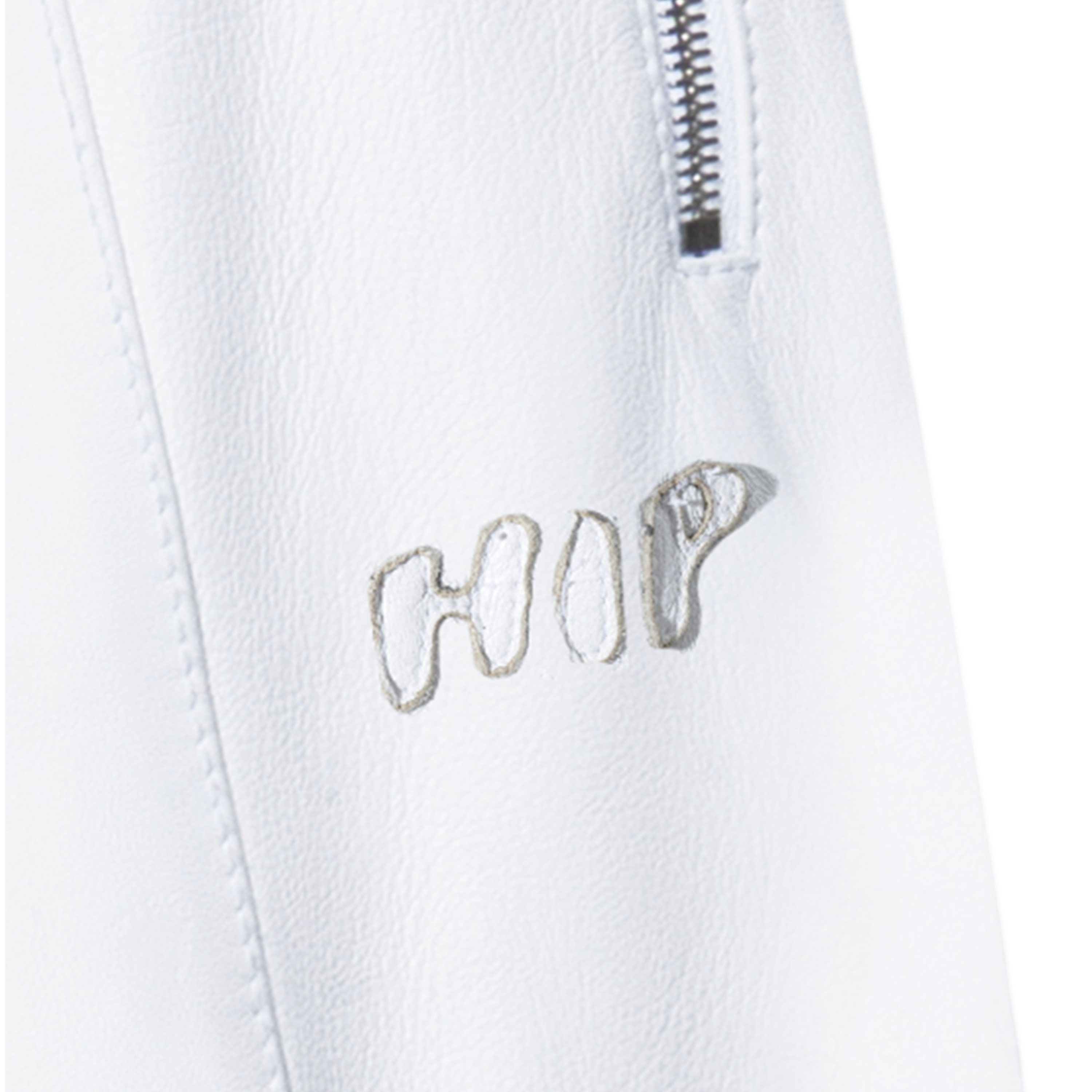 GLACE LEATHER TRACK PANTS