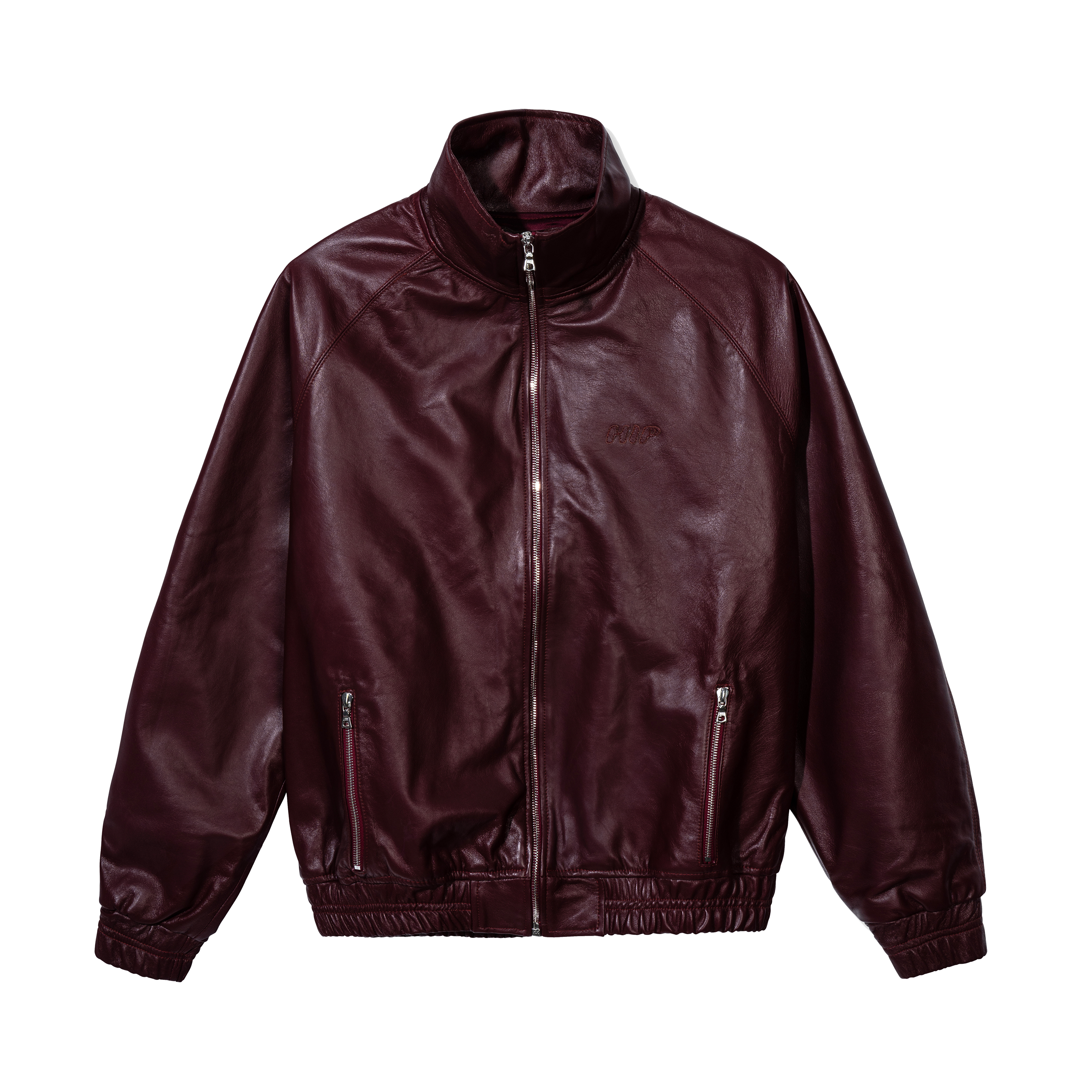 WINE & DINE LEATHER TRACK JACKET
