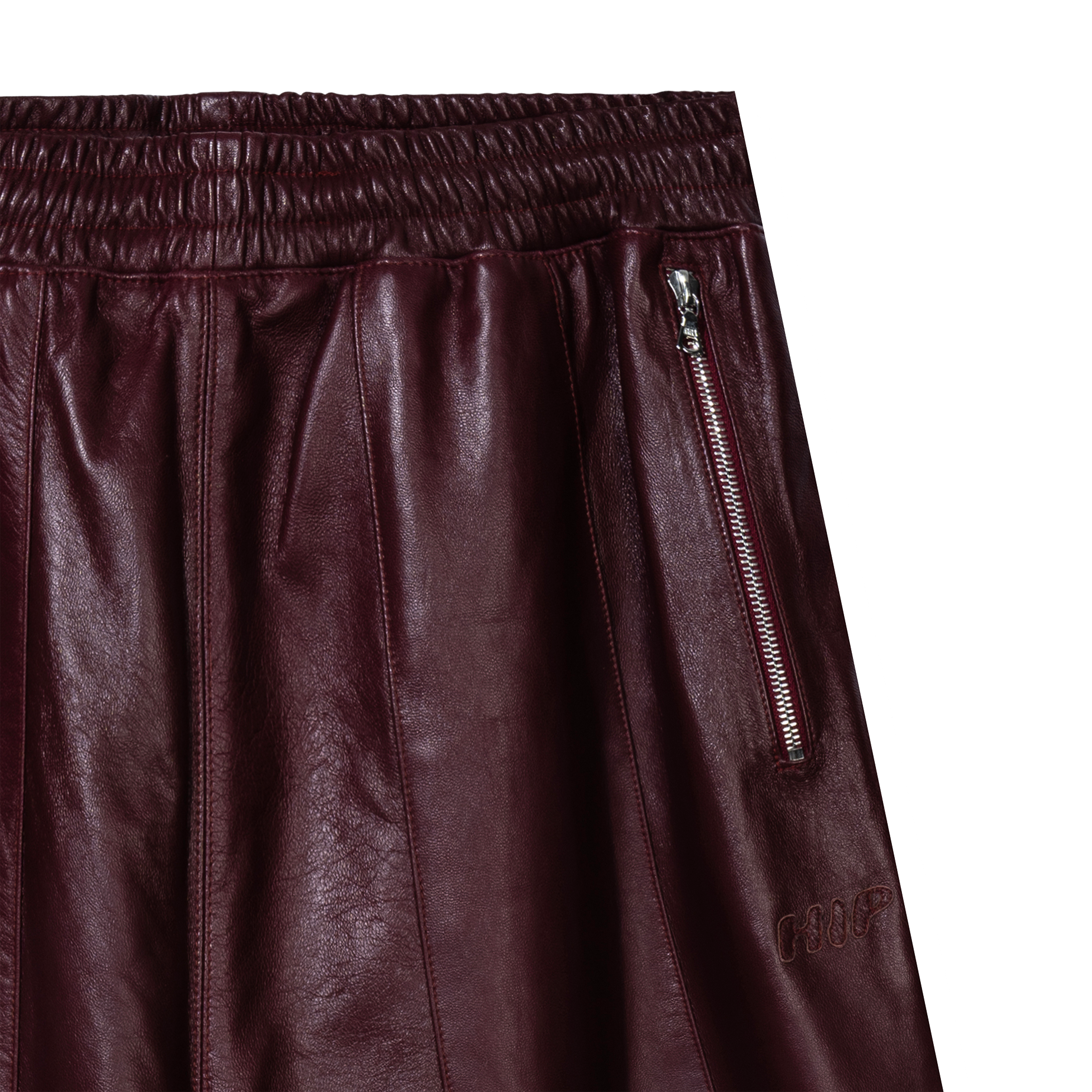 WINE & DINE LEATHER TRACK PANTS
