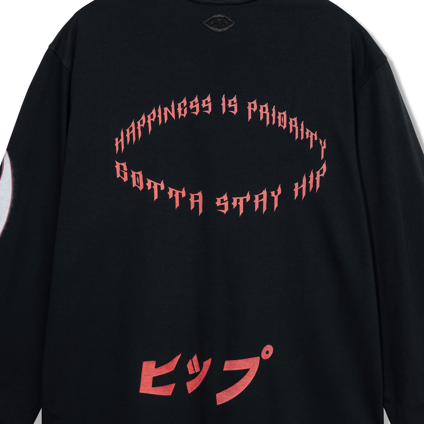 GRUNGE FLAME L/S T-SHIRT - NOIR
