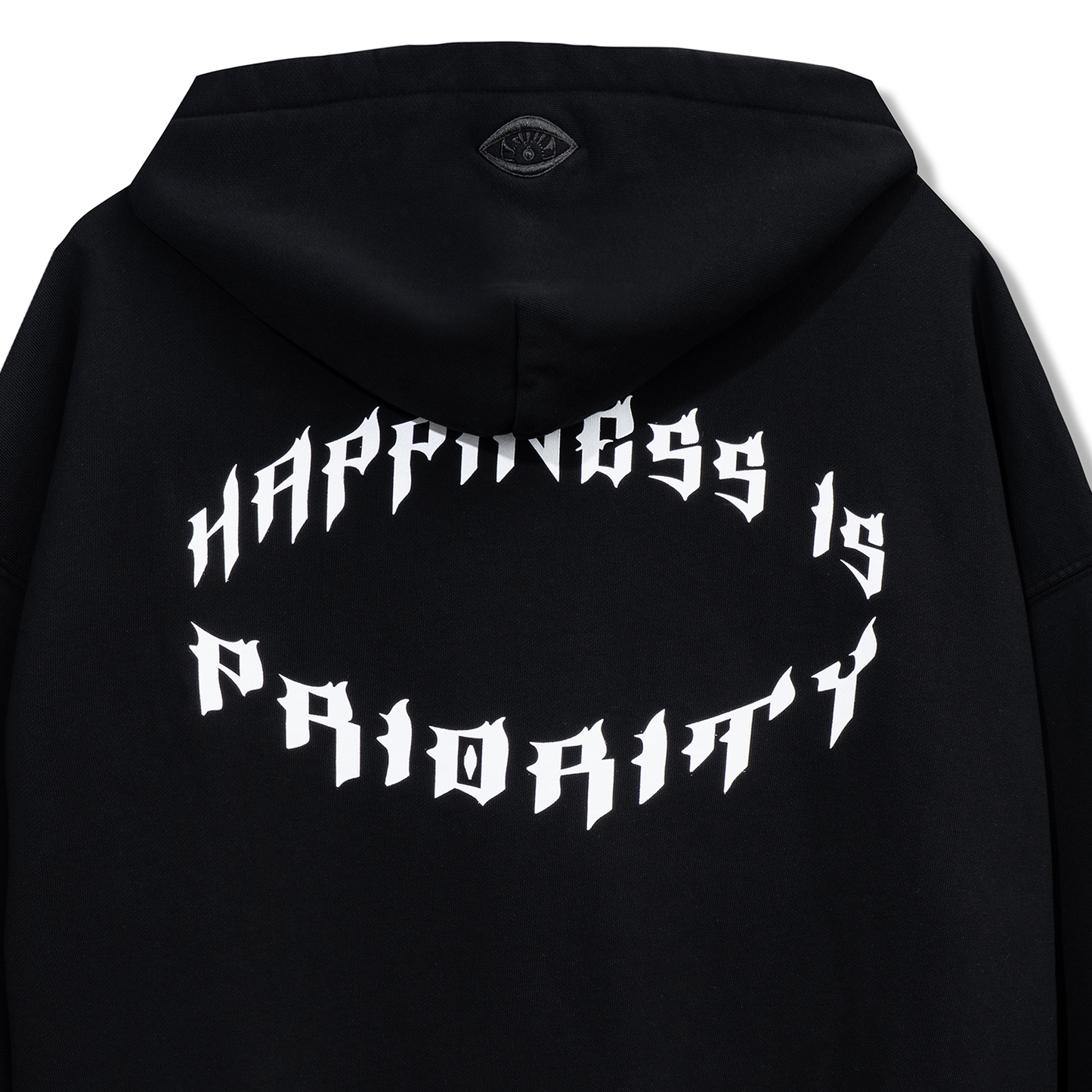 GRUNGE ZIP UP - BLACK