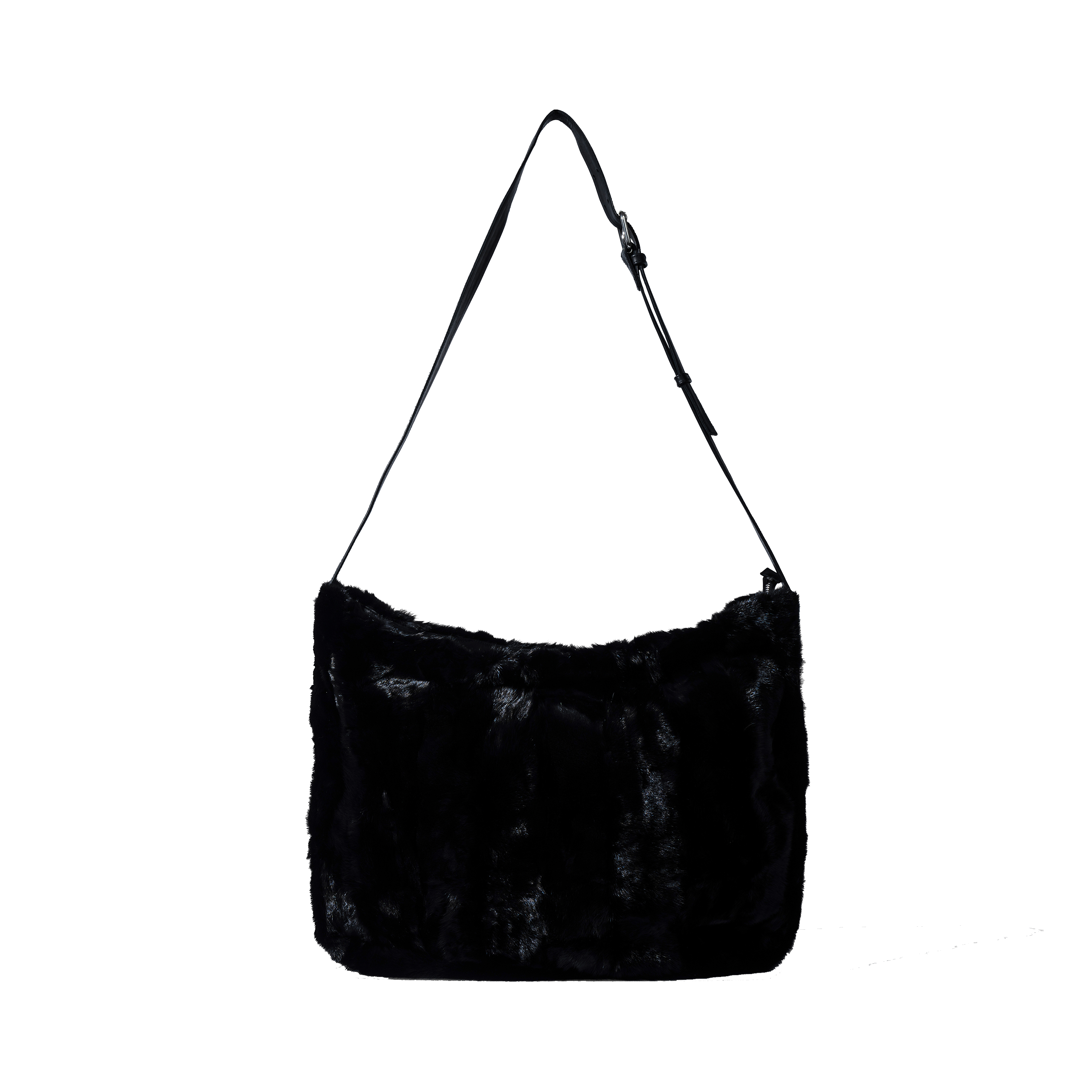 MINK SHOULDER BAG - BLACK