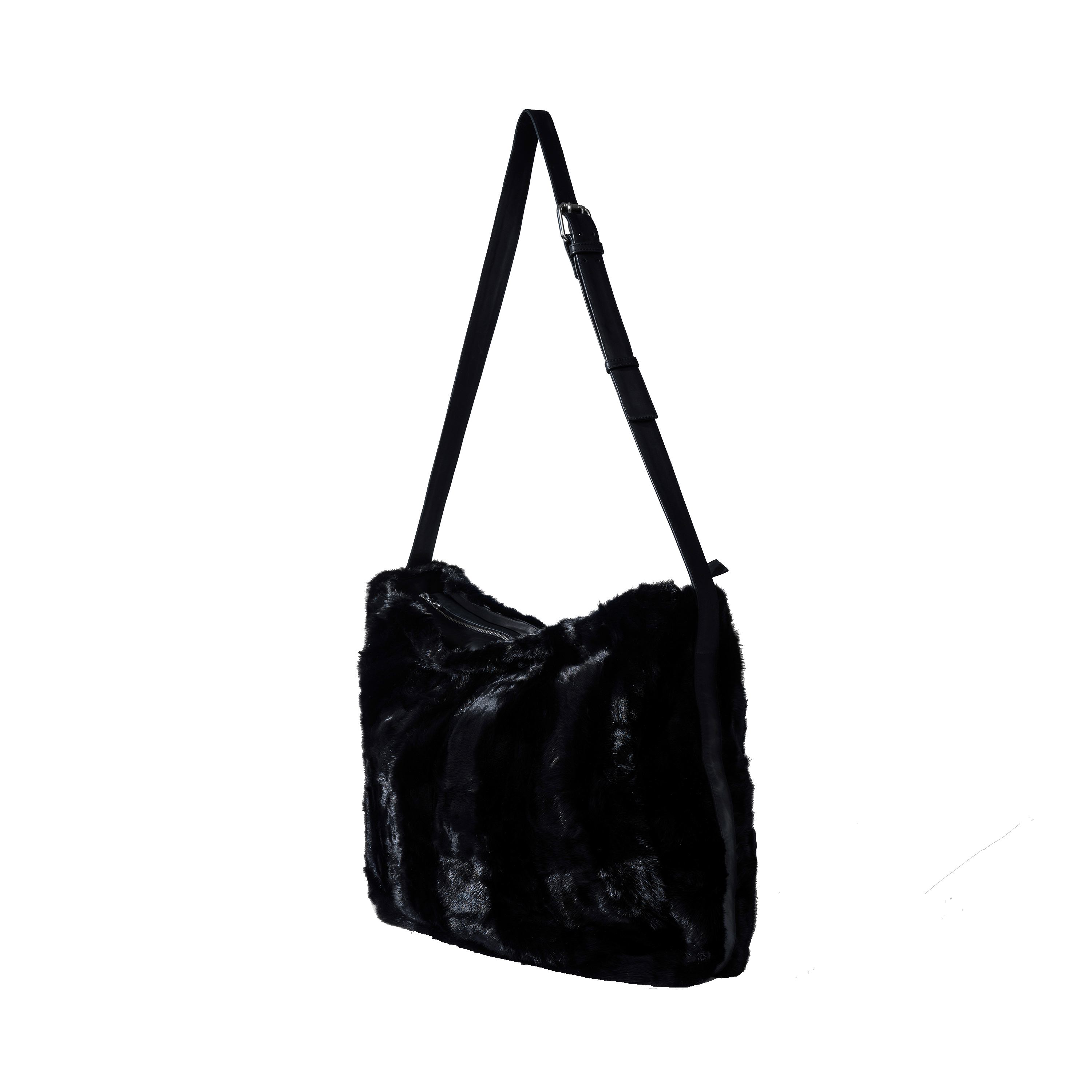MINK SHOULDER BAG - BLACK