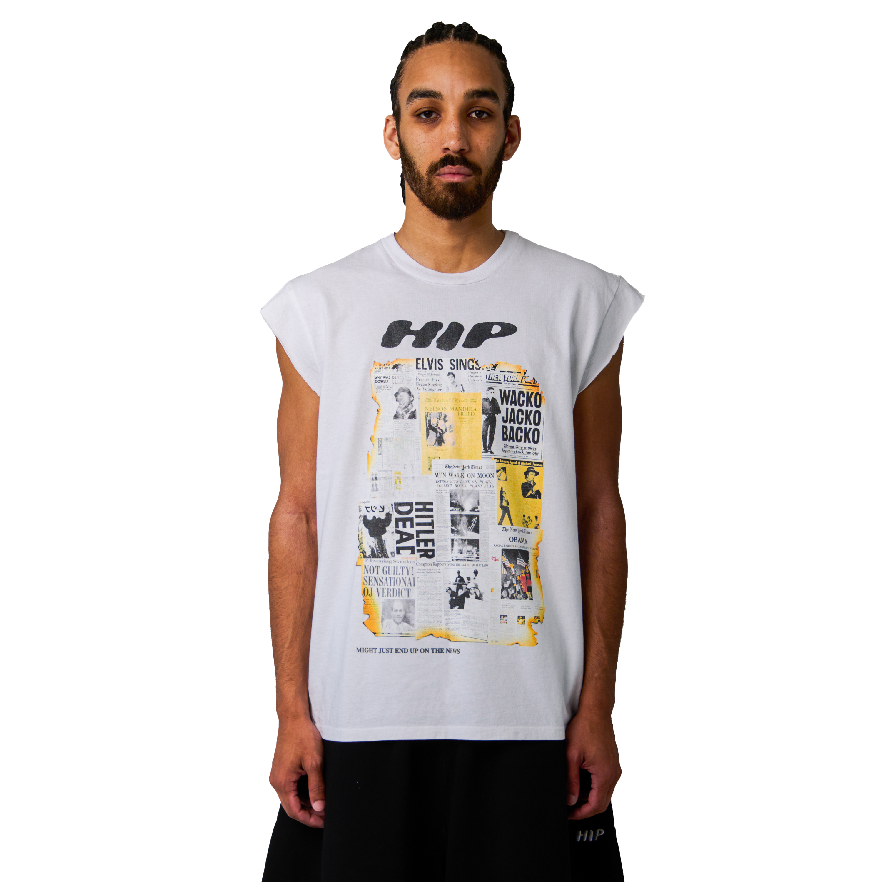 LEAD STORY CUT OFF TEE
