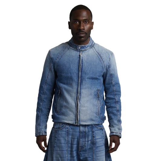 DENIM OTO RESU RACING JACKET - INDIGO BLUE