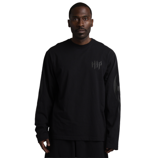 GRUNGE FLAME L/S - NOIR