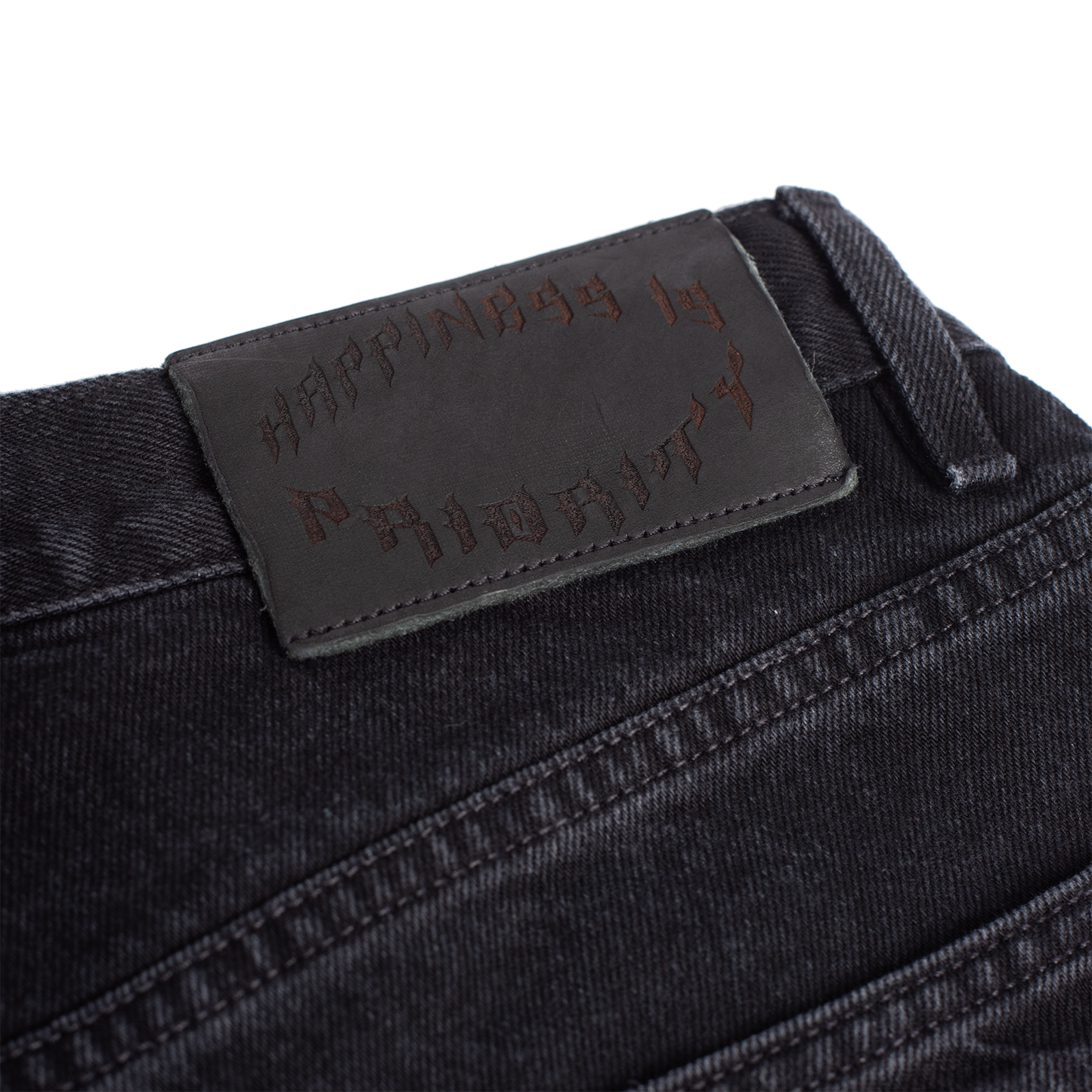 UNIFORM WIDE LEG DENIM - NOIR