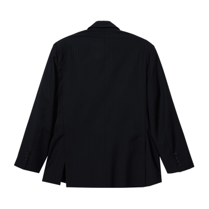 BLACK on BLACK PINSTRIPE BLAZER