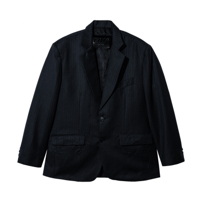 DARK GREY PINSTRIPE BLAZER