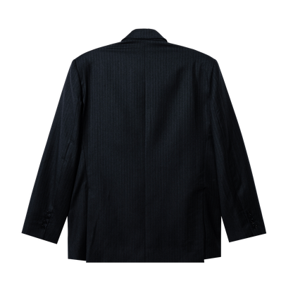 DARK GREY PINSTRIPE BLAZER