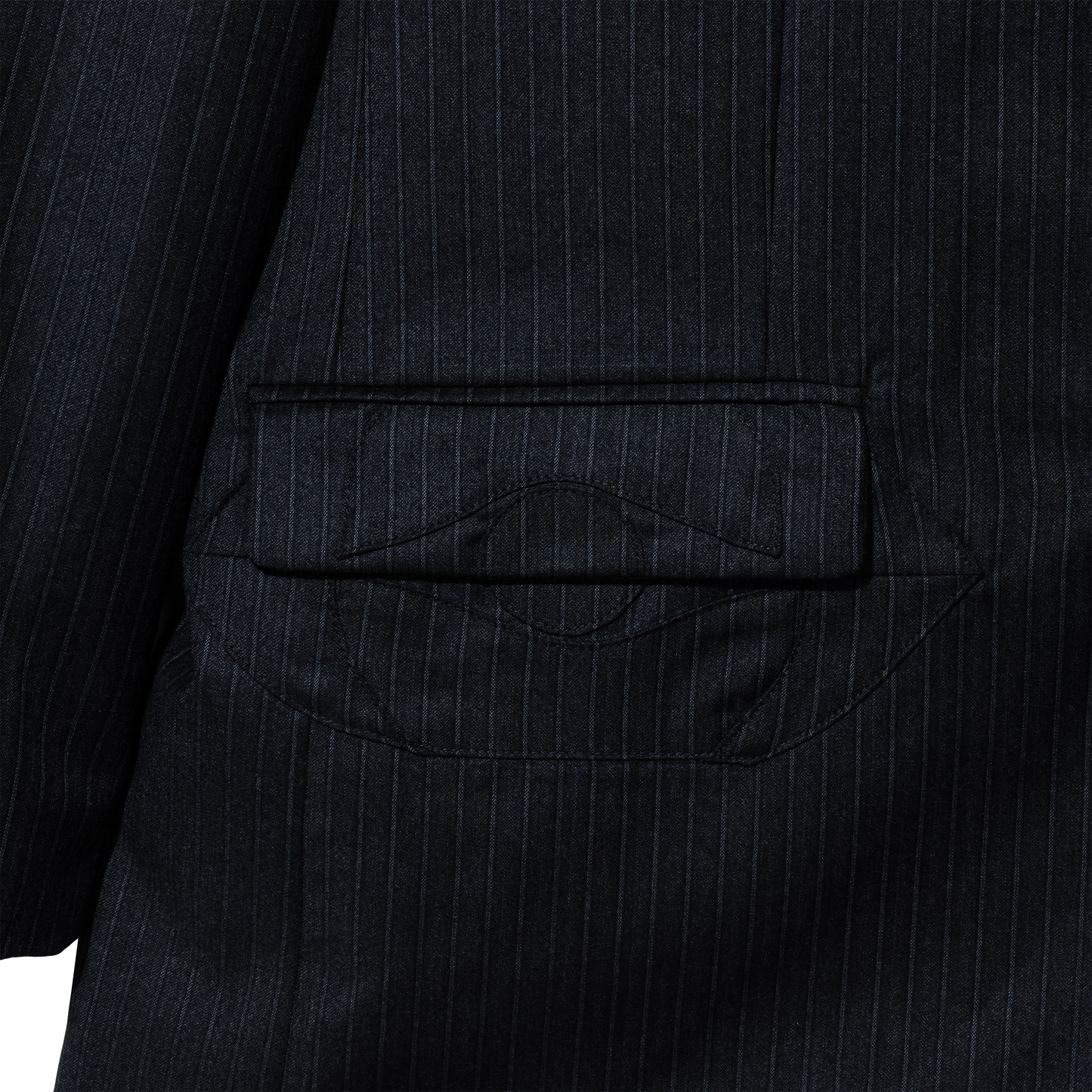 DARK GREY PINSTRIPE BLAZER