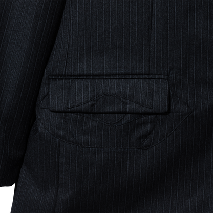 DARK GREY PINSTRIPE BLAZER