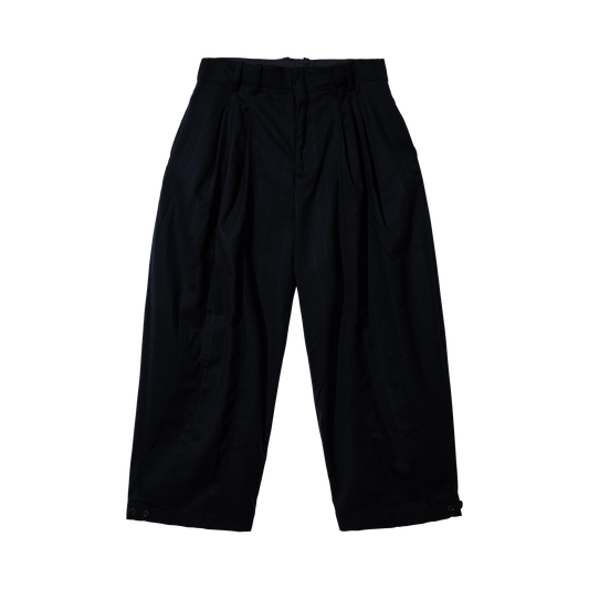 BLACK w/ GREY PINSTRIPE TROUSERS