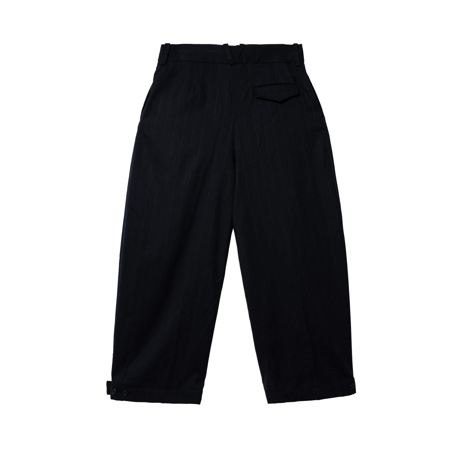 BLACK w/ GREY PINSTRIPE TROUSERS