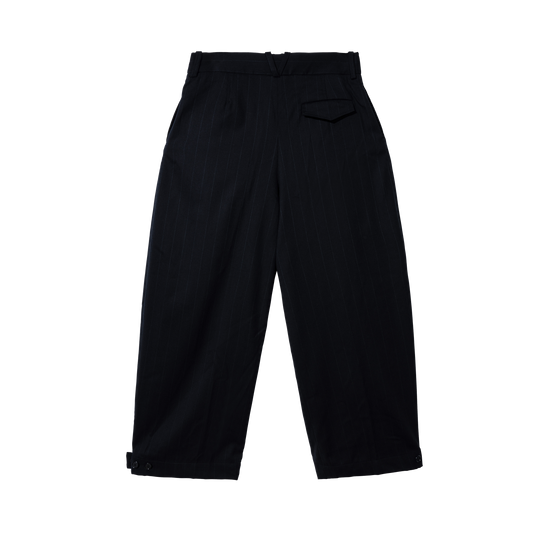 BLACK w/ GREY PINSTRIPE TROUSERS