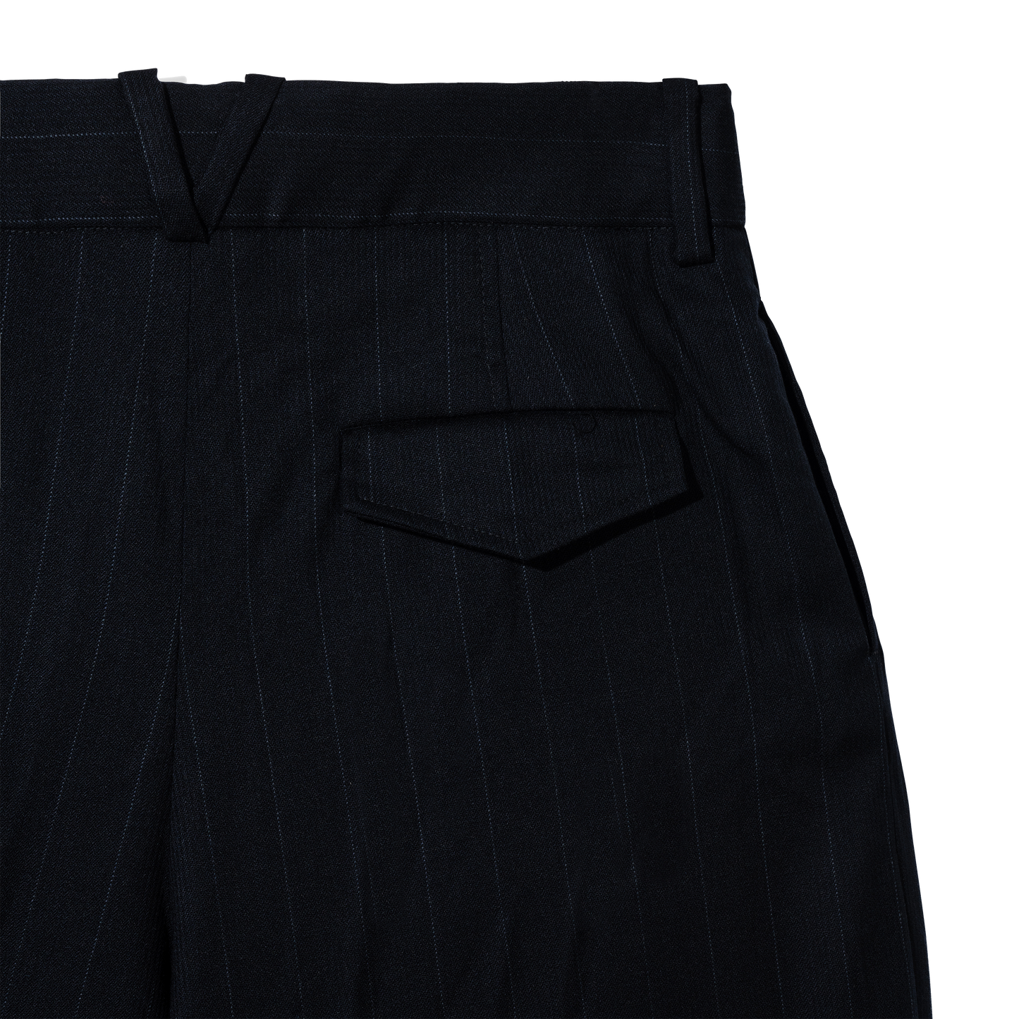 BLACK w/ GREY PINSTRIPE TROUSERS
