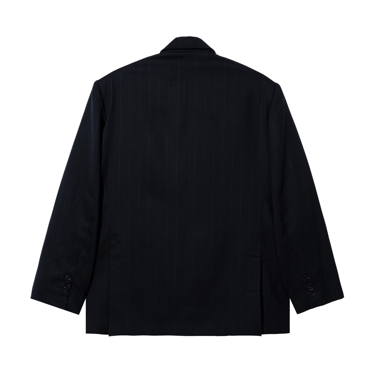 BLACK w/ GREY PINSTRIPE BLAZER
