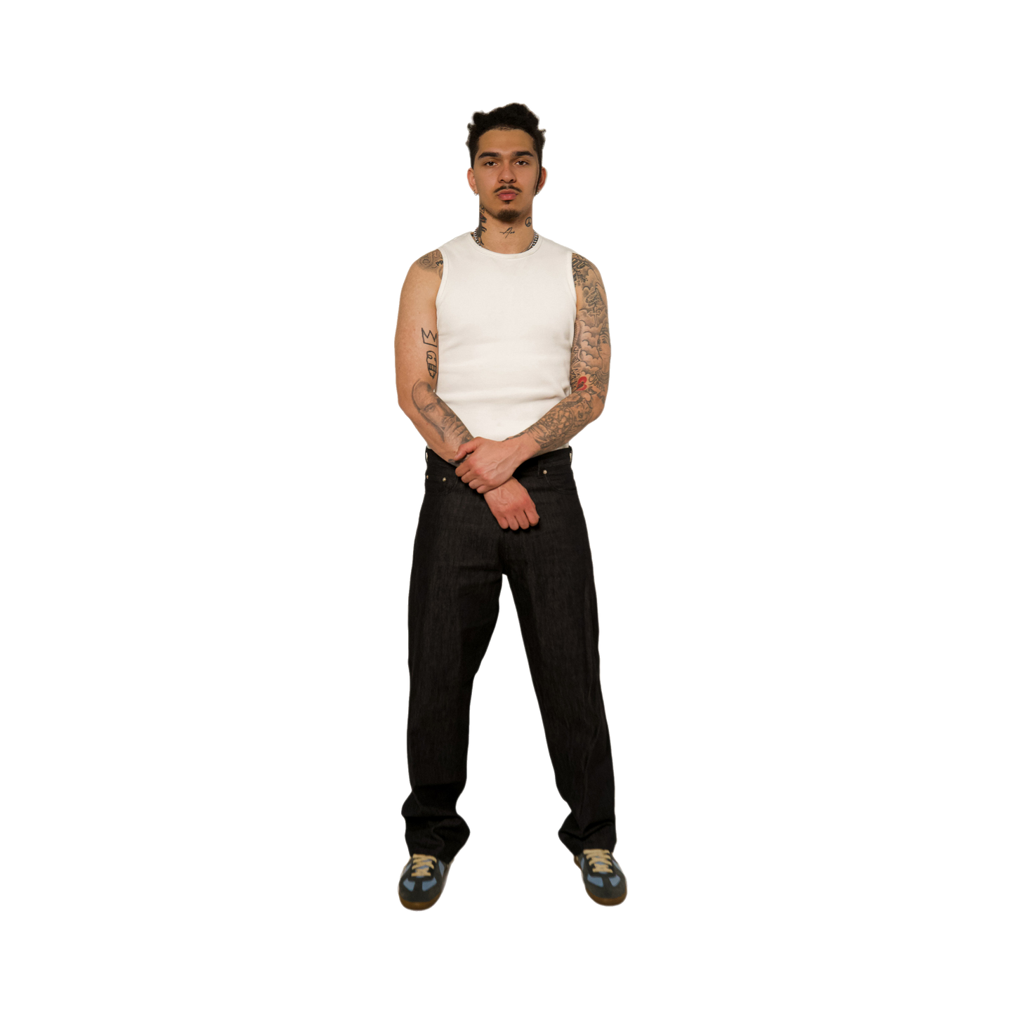 RELAXED FIT RAW DENIM
