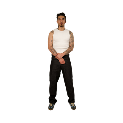 RELAXED FIT RAW DENIM