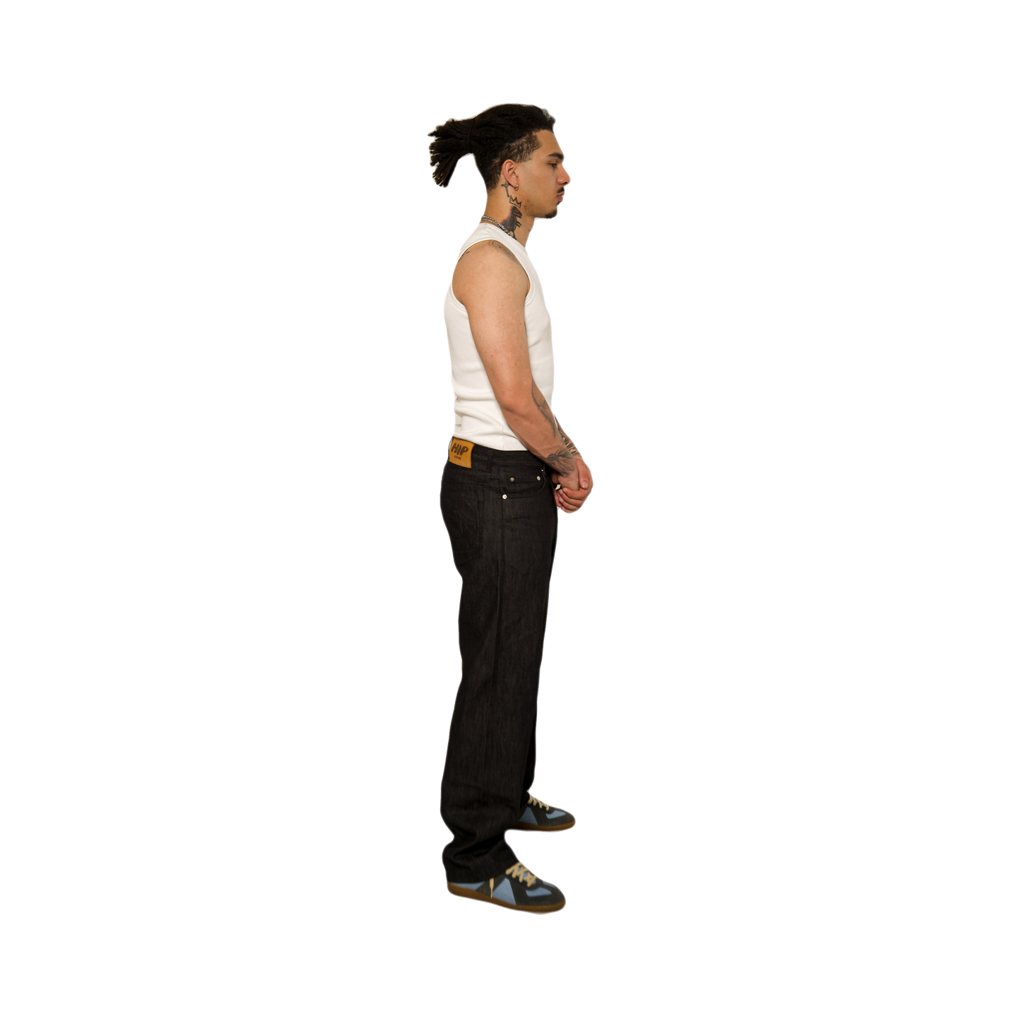 RELAXED FIT RAW DENIM