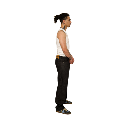 RELAXED FIT RAW DENIM