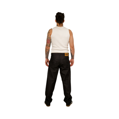 RELAXED FIT RAW DENIM