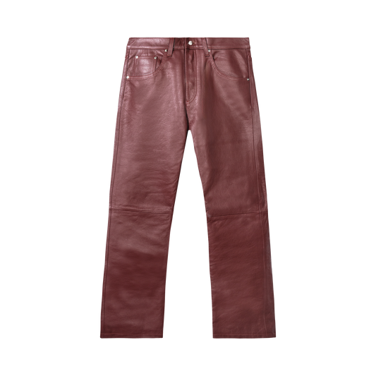DD STRAIGHT LEG LEATHER PANTS