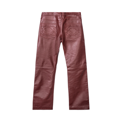 DD STRAIGHT LEG LEATHER PANTS