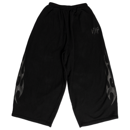 GRUNGE FLAME SWEATS - NOIR