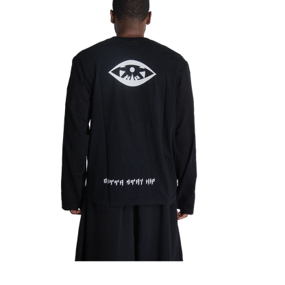 HAPPINESS IS PRIORITY L/S T-SHIRT -BLACK