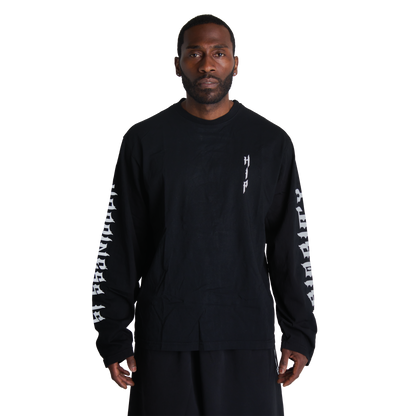 GRUNGE L/S T-SHIRT - BLACK