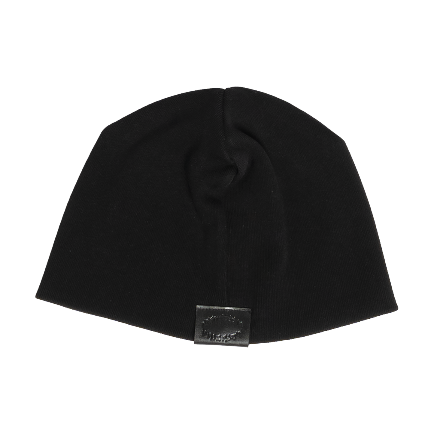 GRUNGE ROCKSTAR LEATHER TOQUE - NOIR/RED