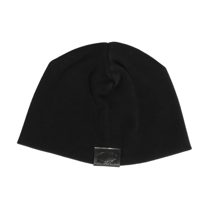 GRUNGE ROCKSTAR LEATHER TOQUE - NOIR/RED