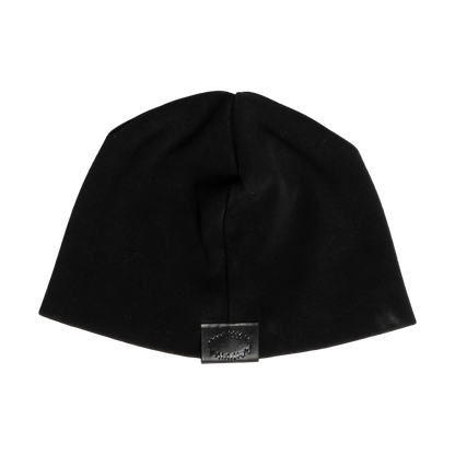 GRUNGE ROCKSTAR LEATHER TOQUE - NOIR