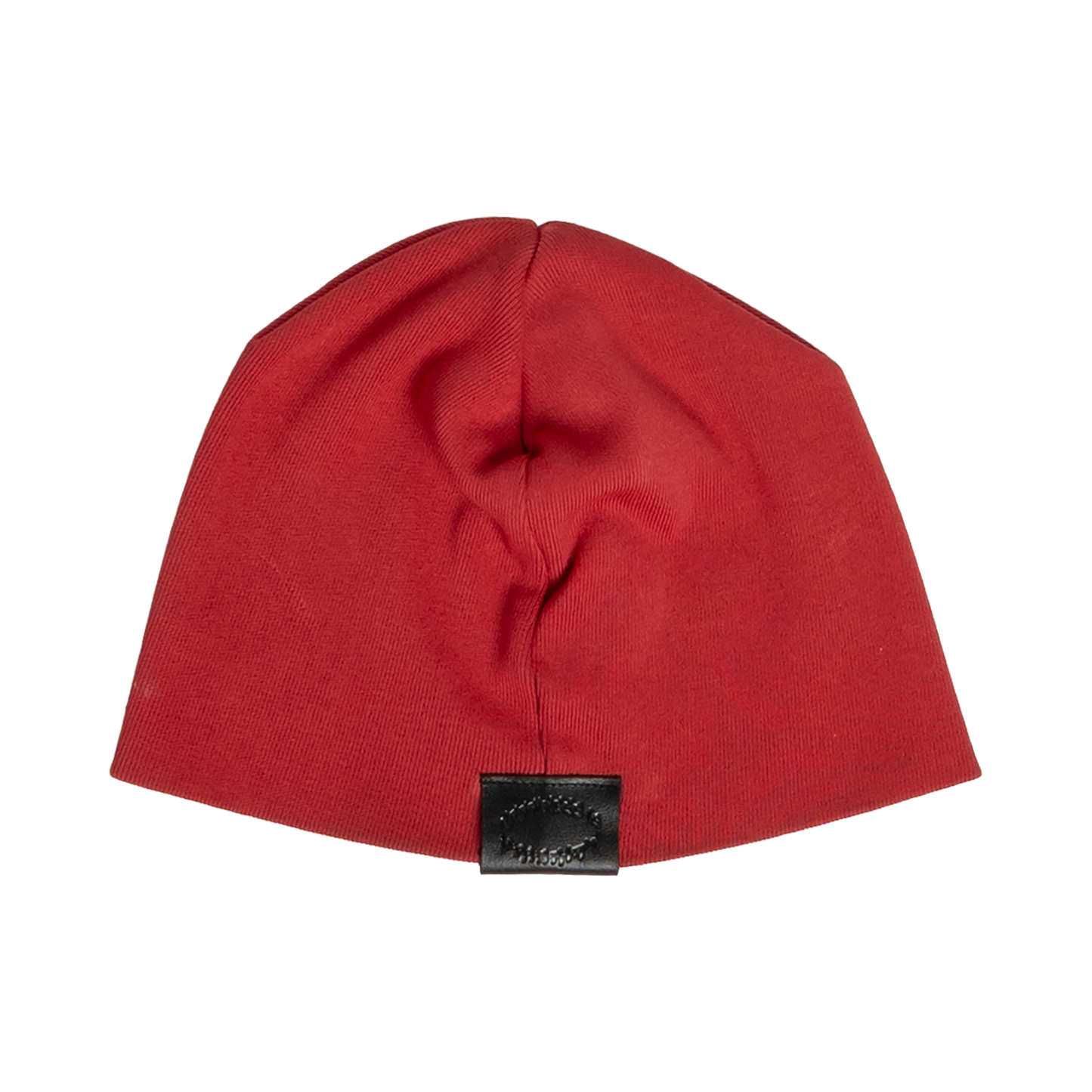 GRUNGE ROCKSTAR LEATHER TOQUE - RED/NOIR