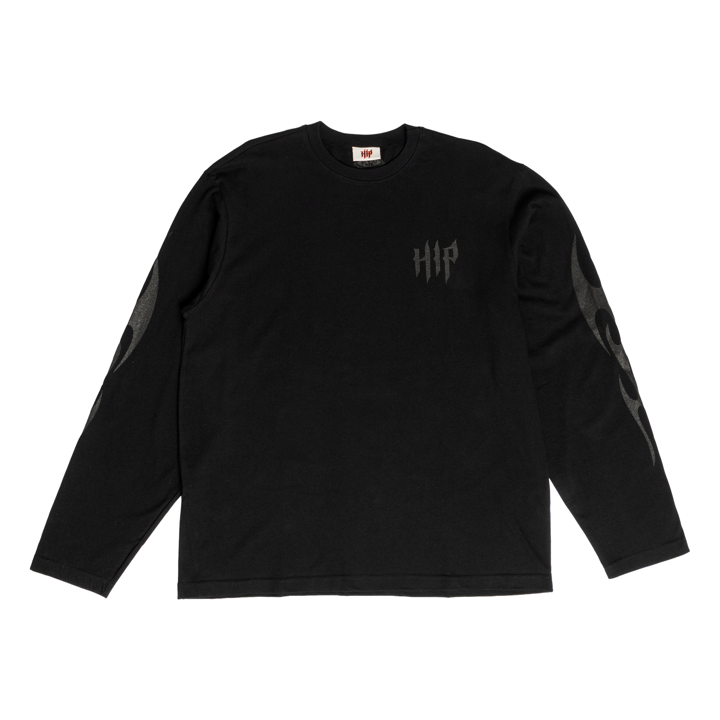 GRUNGE FLAME L/S - NOIR