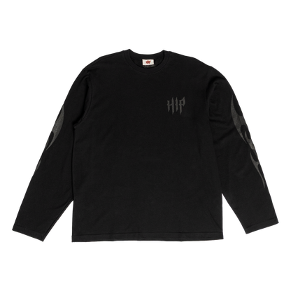 GRUNGE FLAME L/S - NOIR