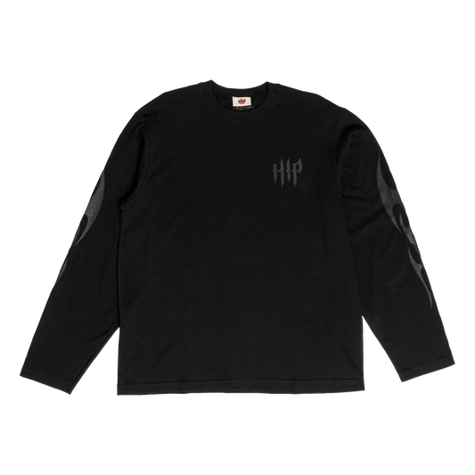 GRUNGE FLAME L/S - NOIR