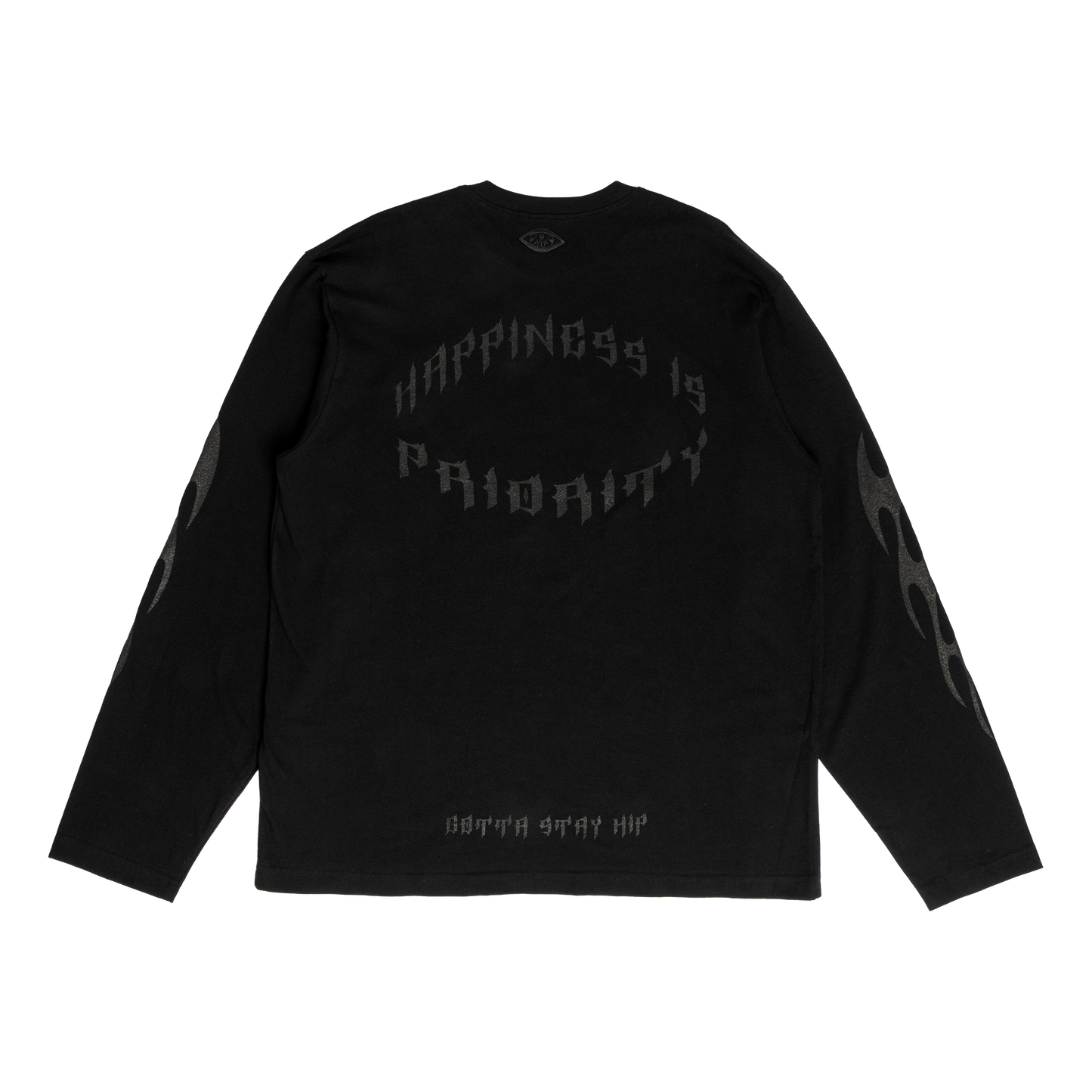 GRUNGE FLAME L/S - NOIR
