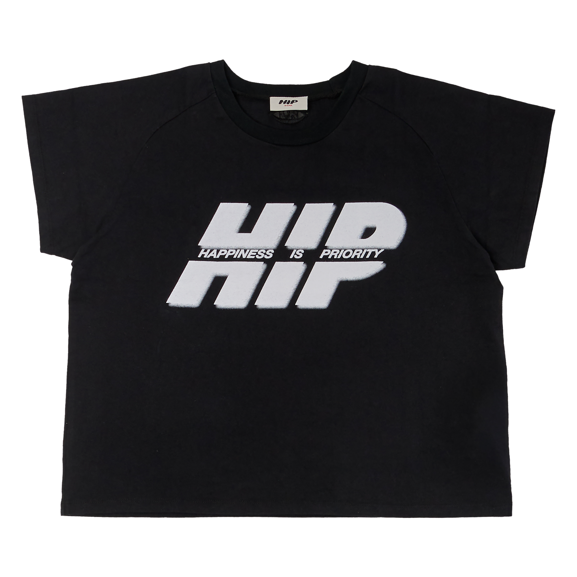 HAPPINESS IS PRIORITY CROP T-SHIRT – HIP 3399